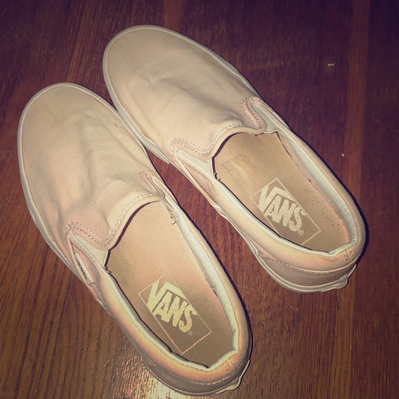 pink slide on vans